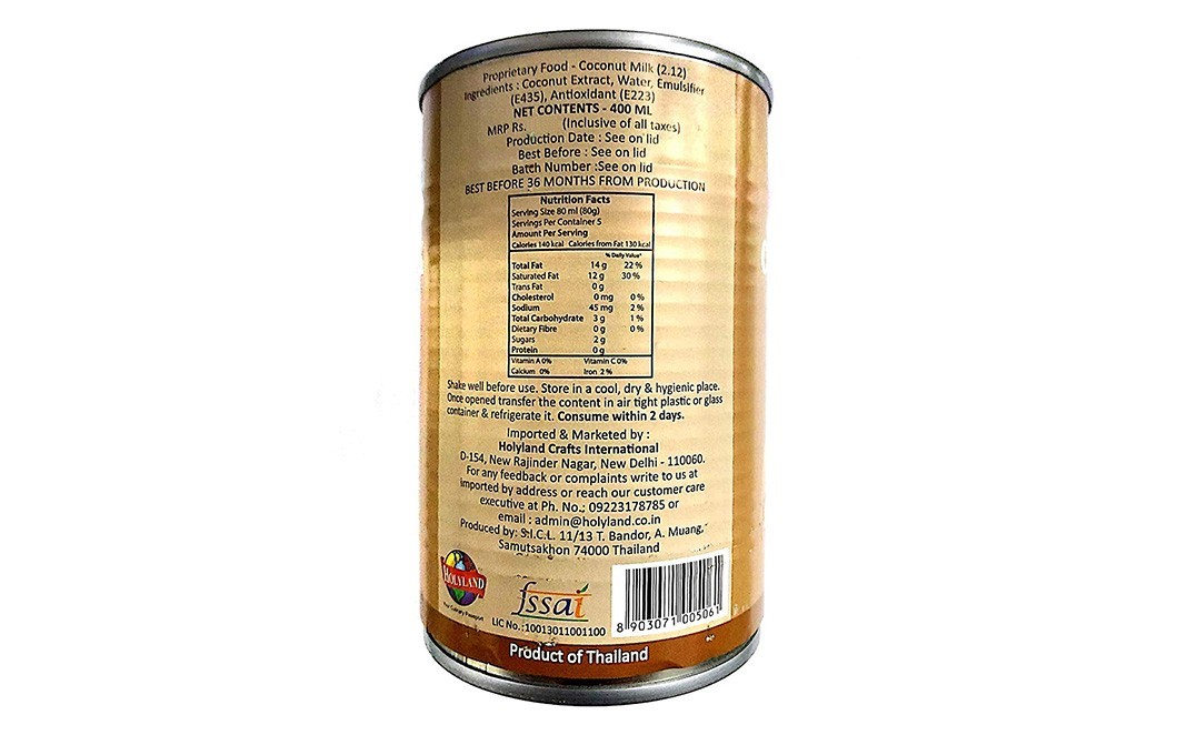Canz Coconut Milk    Tin  400 millilitre